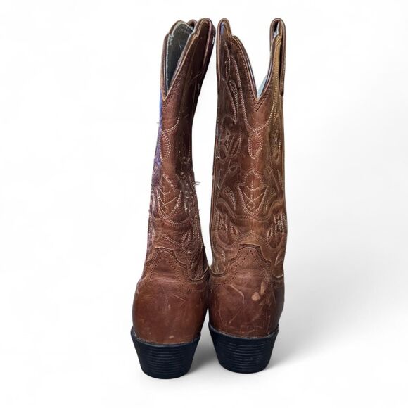 Ariat Women’s Western Boots Brown Leather Cowboy Boots Size 8B - Picture 4 of 6